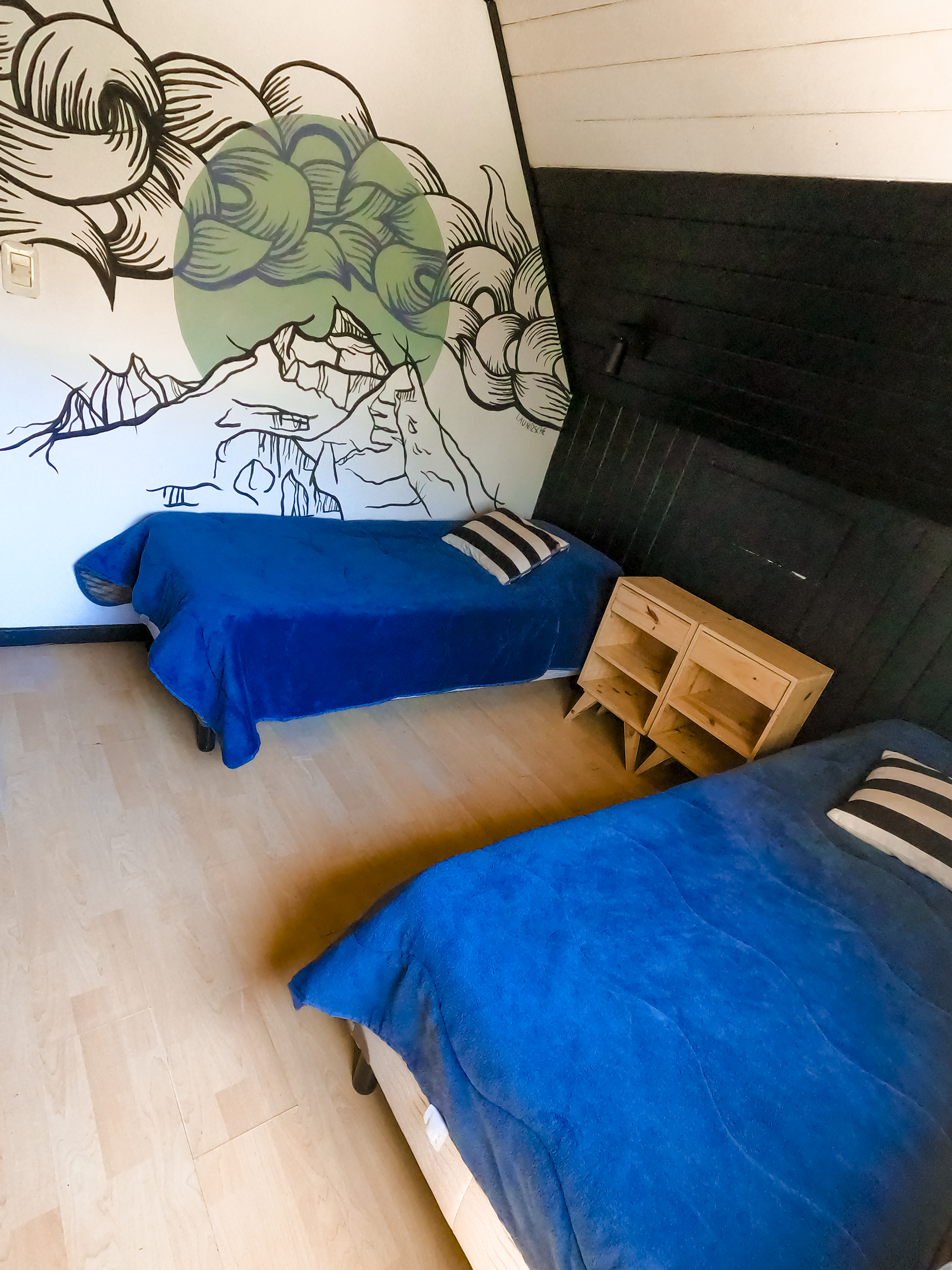 habitación doble estandar con baño compartido